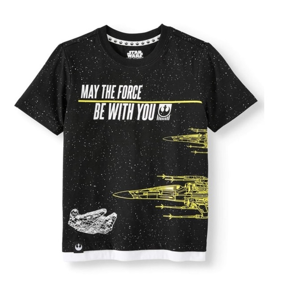 Star Wars Boys May the Force Be with You Graphic T-Shirt size M(8)